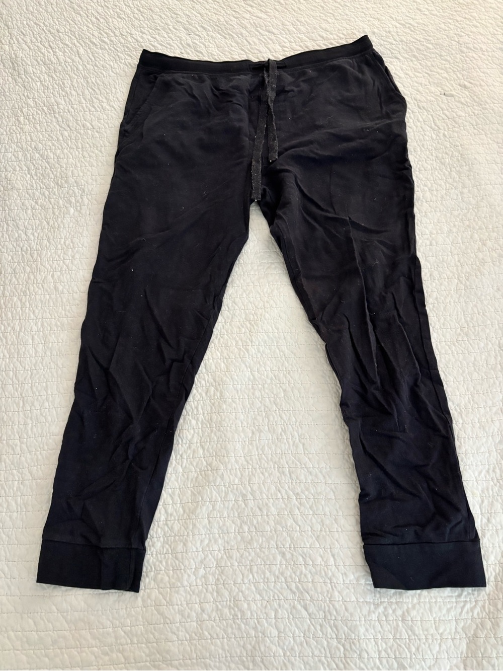 Hanes Black Men's Slim Fit Jogger Sweatpants